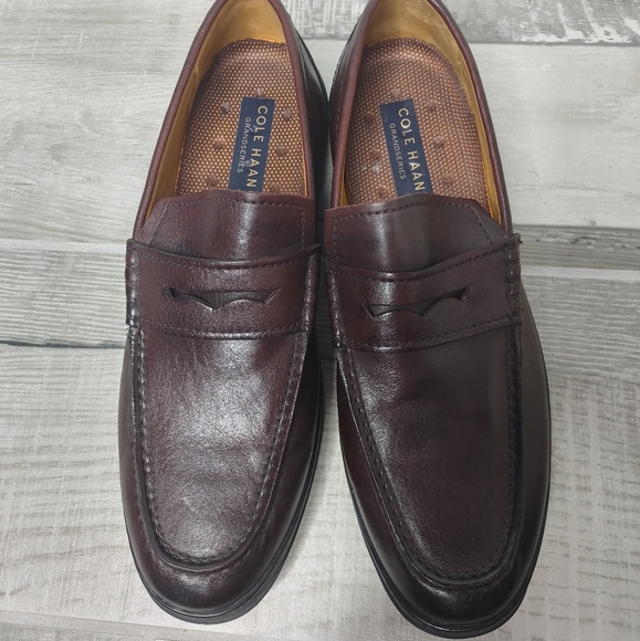 Cole Haan Shoes | Cole Haan Men's Hamlin Traveler Penny Loafers | Color: Brown/Red | Size: 11.5M | Elviahernand855's Closet